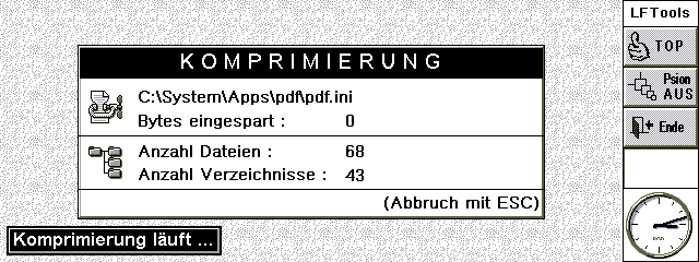 Screenshot Komprimierung